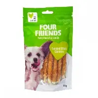 Bilde av FourFriends Dog Twisted Stick Chicken 12,5 cm (7-pack) Hund - Hundegodteri - Tyggepinner