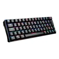 Bilde av Fourze GK60 - Tastatur - bakgrunnsbelyst - trådløs - USB-C, Bluetooth 5.0 - USA - tastsvitsj: OUTEMU - svart Gaming - Gaming mus og tastatur - Gaming Tastatur