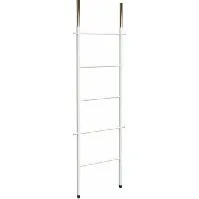 Bilde av Frost Bukto Ladder håndklestativ, 58x151,5 cm, hvit/gull Baderom > Innredningen