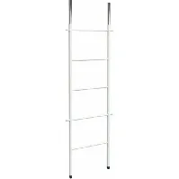 Bilde av Frost Bukto Ladder håndklestativ 58x151,5 cm, hvit/krom Baderom > Innredningen