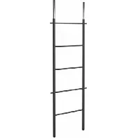 Bilde av Frost Bukto Ladder håndklestativ 58x151,5 cm, sort/krom Baderom > Innredningen