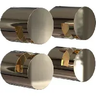 Bilde av Frost NOVA2 speilholder 3, t/3-6mm speil, polert gull Backuptype - VVS
