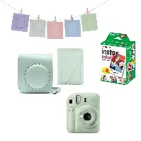 Bilde av Fuji - Instax Mini 12 Instant Camera BUNDLE Pack - Mint Green - Elektronikk