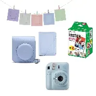 Bilde av Fuji - Instax Mini 12 Instant Camera BUNDLE Pack - Pastel Blue - Elektronikk
