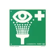 Bilde av Førstehjælpsskilt Cederroth, til øjenskyl, grøn/hvid Papir & Emballasje - Markering - Etiketter og Teip