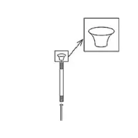 Bilde av GB NC-10 løfteknap (gl. model) Rørlegger artikler - Baderommet - Tilbehør til toaletter