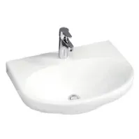 Bilde av GB Nautic håndvask - 5560 600 x 460mm hvid m. hanehul u. overløb C+ Rørlegger artikler - Baderommet - Håndvasker