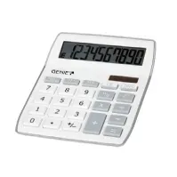 Bilde av GENIE skrivebordskalkulator 840S sølv Kontormaskiner - Kalkulatorer - Tabellkalkulatorer