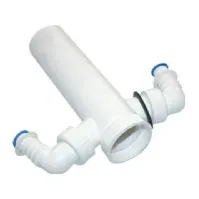 Bilde av GLYNWED Tilslutningsrør 11/2 - 50 mm med 2 studs hvid Rørlegger artikler - Baderommet - Tilbehør for håndvask