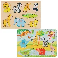 Bilde av GOKI - African baby animals&Zoo animals, Lift out puzzle (1240209/1240262) - Leker