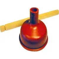 Bilde av GOTTFRED P Gummirenser/svupper Ø115 mm med træskaft og rød sugekop i TPE gummi Rørlegger artikler - Baderommet - Tilbehør til toaletter