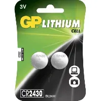 Bilde av GP BATTERIES GP CR2430, 2-Pak Batterier og ladere,Litiumbatterier,Knappeceller
