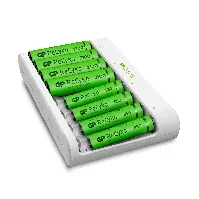 Bilde av GP - ReCyko Battery Charger USB E811 incl. 4x AA 2100 mAh + 4 x AAA 850 mAh Batteries - Elektronikk