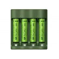 Bilde av GP - ReCyko Everyday battery charger (USB), incl. 4 AAA 850mAh NiMH batteries - Elektronikk