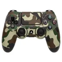 Bilde av Gaming controller skin(klistremerke, controller medfølger ikke), PlayStation 4, Camouflage, Grøn Gaming - Spillkonsoll tilbehør - Diverse