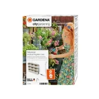 Bilde av Gardena NatureUp!, Hjørneformet blomsterkasse, Vegg-montert, Plast, Grå, Utendørs, Monokromatisk Hagen - Hagevanning - Sprinklere & vannere