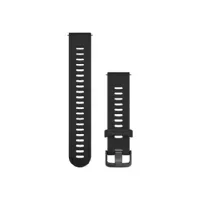 Bilde av Garmin - Klokkestropp for smart armbåndsur - 127 - 204 mm - black with slate hardware - for Forerunner 245, 55 Venu Sq, Sq Music Edition vívoactive 3 vívomove 3, Luxe, Style Helse - Pulsmåler - Tilbehør