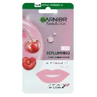 Bilde av Garnier Skin Active Lips Replumping Cherry Sheet Mask 5g Hudpleie - Ansikt - Lepper