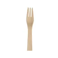 Bilde av Gastro-Line gaffel, 18,2cm - brun, birketræ, premium, komposterbar - pakke a 100stk Klær og beskyttelse - Diverse klær