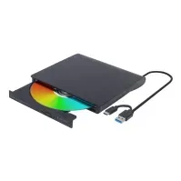 Bilde av Gembird DVD-USB-03 - Platestasjon - DVD±RW (±R DL) / DVD-RAM - 8x - USB 3.1 Gen 1 - ekstern - svart PC-Komponenter - Harddisk og lagring - Optisk driver