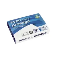 Bilde av Genbrugspapir Evercopy Prestige recycled A4 hvid 80g - (5 pakker x 500 ark) Papir & Emballasje - Hvitt papir - Hvitt gjennbrukspapir