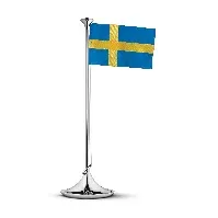 Bilde av Georg Jensen svensk bordflagg rustfritt stål Bordflagg