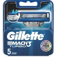 Bilde av Gillette Gillette Mach3 Turbo 5 stk Barberblad Barberblad og barberhøvler,Personpleie,Barberblad og barberhøvler