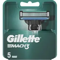Bilde av Gillette Gillette Mach3 barberblad, 5-pakning Barberblad og barberhøvler,Personpleie,Barberblad og barberhøvler
