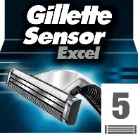 Bilde av Gillette Gillette Sensor Excel barberblad 5-pakning Barberblad og barberhøvler,Personpleie,Barberblad og barberhøvler