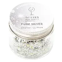 Bilde av Glitter Eco Lovers Pure Silver 15ml Sminke - Verktøy og tilbehør - Kroppspynt