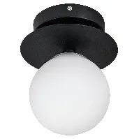 Bilde av Globen Lighting Vegglampe / plafond Art Deco 24 cm, svart/hvit Lampe