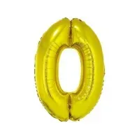 Bilde av GoDan Folieballong nummer 0, gull, 85 cm N - A