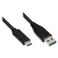 Bilde av Gode tilkoblinger tilkoblingskabel 5m USB 3.0 USB-C til USB 3.0 A svart PC tilbehør - Kabler og adaptere - Skjermkabler