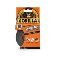 Bilde av Gorilla Tape Handy Roll - 25mm - Sort - 9 m. Kontorartikler - Teip & Dispensere - Kontorteip