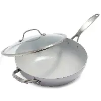Bilde av GreenPan Venice Pro wok med lokk 30 cm Wokpanne