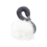 Bilde av Grå svane med hvit pels, veggdekor fra Cotton &amp; Sweets - Babyklær