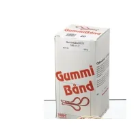 Bilde av Gummibånd, 100 x 5 mm, hvide, pakke a 500 g Papir & Emballasje - Emballasje - Garn & Elastisk