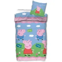 Bilde av Gurli gris junior sengetøy - 100x140 cm - Gurli og Gustav gris - 100% bomull Innredning , Barnerommet , Junior sengetøy 100x140 cm