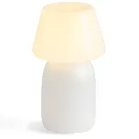 Bilde av HAY Apollo Portable bordlampe, white glass Lampe