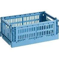 Bilde av HAY Color Crate oppbevaringsboks, liten, sky blue Oppbevaringsboks