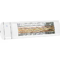 Bilde av HEAT1 terrassevarmer veggmodell 2000 watt, hvit med fjernkontroll Backuptype - El