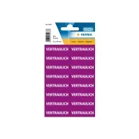Bilde av HERMA - Fraktetikett - vertraulich - 1,25 cm x 4 cm - papir (pakke med 320) Papir & Emballasje - Emballasje - Etiketter og etiketter
