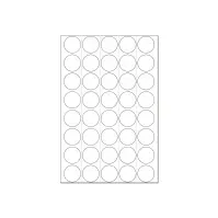 Bilde av HERMA - Permanent klæbemiddel - hvit - 19 mm rund 1280 etikett(r) (32 ark x 40) etiketter Papir & Emballasje - Markering - Etiketter og Teip