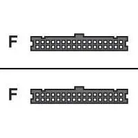 Bilde av HP - Diskettkabel - 34 pin IDC (hunn) til 34 pin IDC (hunn) - 18.8 cm Diskettstasjon