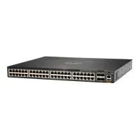 Bilde av HPE Aruba 6300M - Switch - L3 - Styrt - 48 x 10/100/1000 (1 PoE+) + 4 x 1 Gigabit / 10 Gigabit / 25 Gigabit / 50 Gigabit SFP56 (opplink / stabling) - front og side til bakside - rackmonterbar - PoE+ PC tilbehør - Nettverk - Switcher