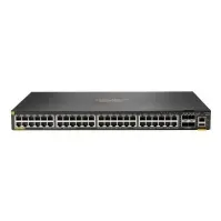 Bilde av HPE Aruba Networking CX 6200F 48G Class4 PoE 4SFP+ 740W Switch - Switch - Max. Stacking Distance 10 km - L3 - Styrt - 48 x 10/100/1000 (PoE+) + 4 x 1 Gigabit / 10 Gigabit SFP+ (opplink) - front og side til bakside - rackmonterbar - PoE+ (740 W) - BTO PC t