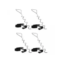Bilde av HUDORA Trampoline anchors, Ankersett til trampoline, Svart, Sølv, Stål, 25 mm, 170 cm Utendørs lek - Trampoliner & Hoppeslott - Tilbehør
