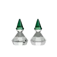 Bilde av Hadeland Glassverk Diamantnisse 4,5cm 2pk Grønn Hjem og hage - Dekor - Høytidsdekorasjoner
