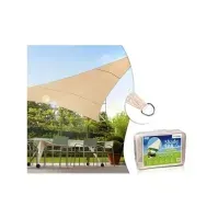 Bilde av Hageseil GreenBlue GB501 UV nyanse polyester 4m Creme trekant hydrofob overflate Hagen - Terrasse - Terrassedekke