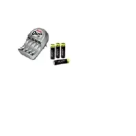 Bilde av Hama Duo 2/4 Plug-In Charger, Set 4x AA 2000 mAh, Batterier inkludert Elektrisitet og belysning - Batterier - Batteriladere